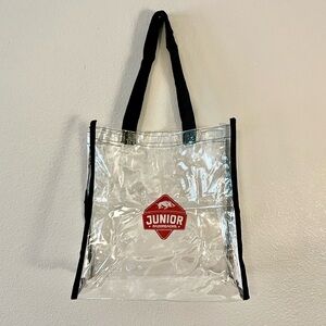 Arkansas Razorback Clear Plastic Tote Bag, Junior Razorback
